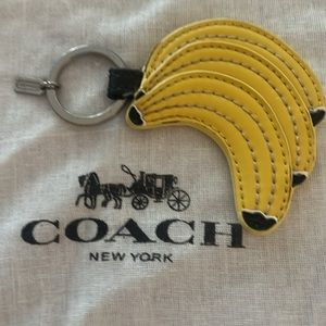 Coach Yellow Banana Keychain